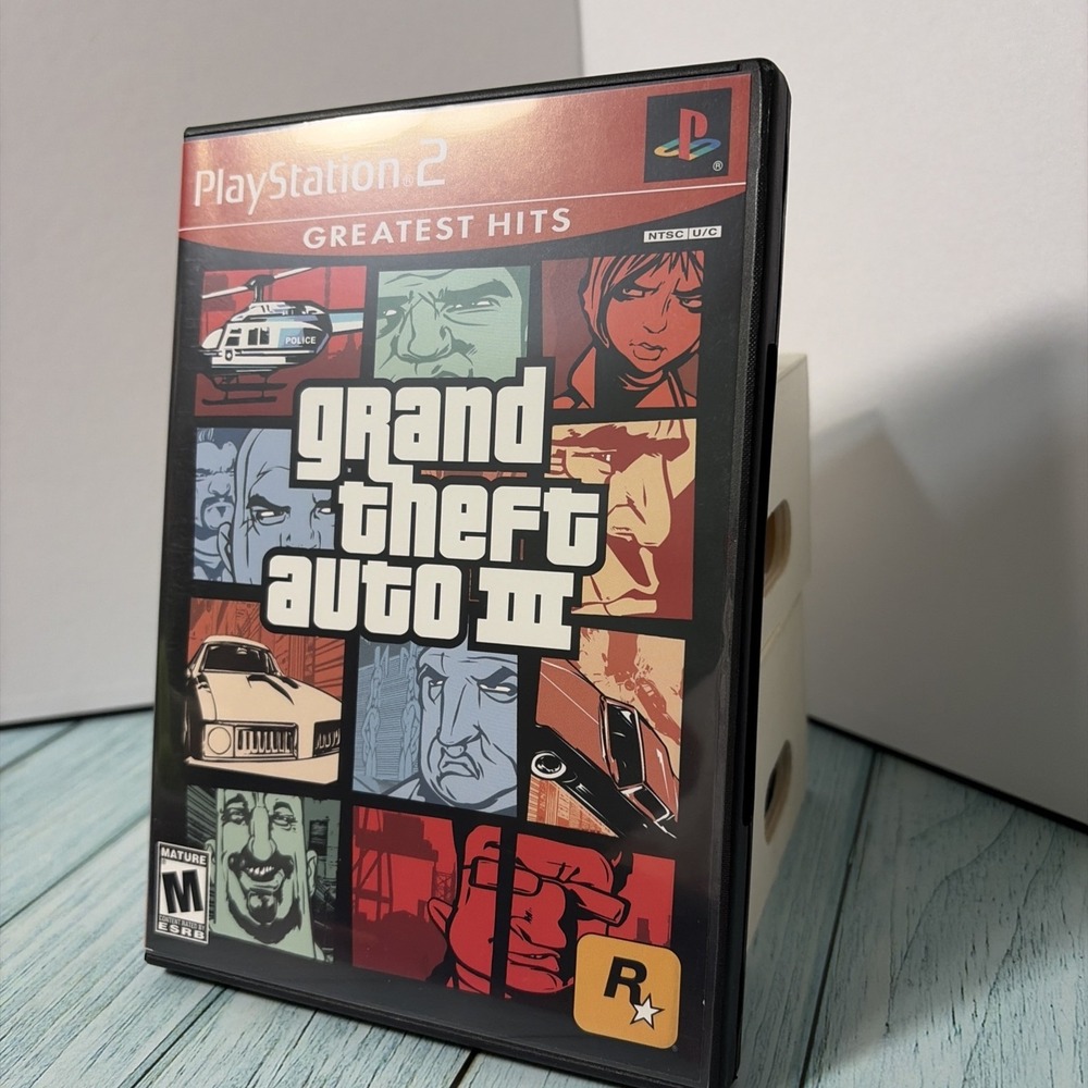 Grand Theft Auto III PS2 PlayStation 2 Greatest Hits GTA 3 Rockstar‎ Games NTSC